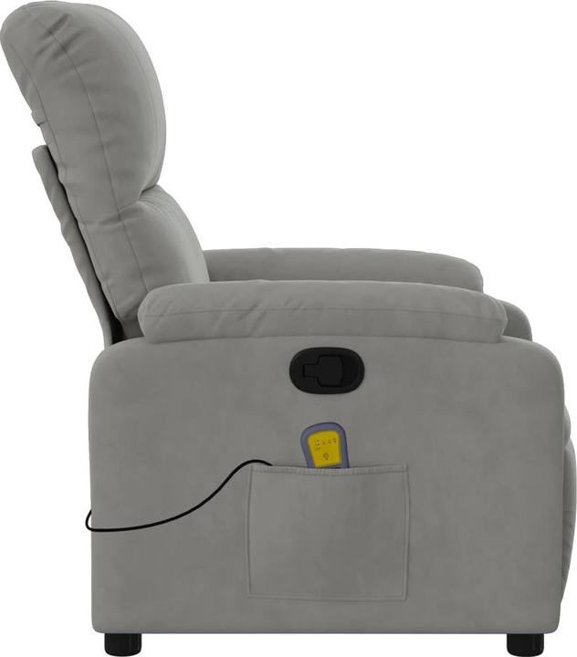 Produktbild VidaXL Massagesessel Hellgrau Mikrofasergewebe,Farbe