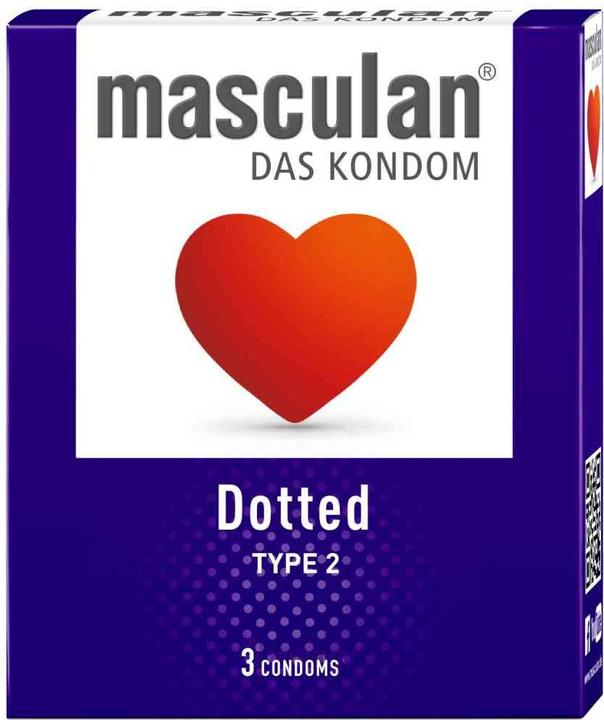 Actual product image Masculan Dotted" condoms (3 pcs.)