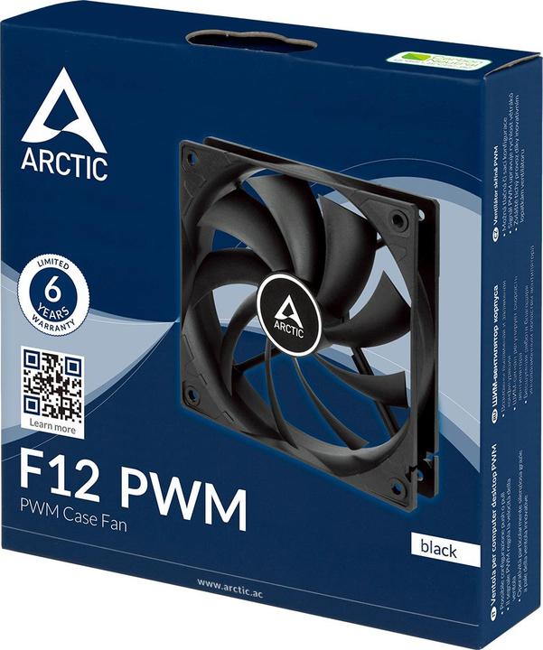 Produktbild Arctic F12 PWM (Black) - 5 Pack (120 mm, 5 x)