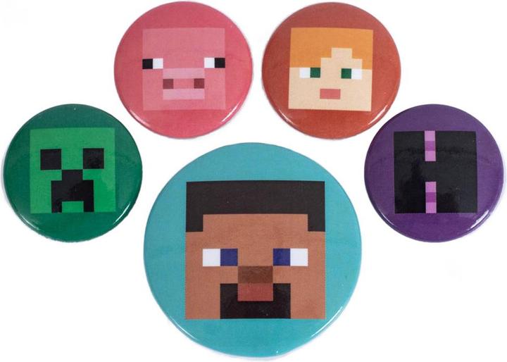 Immagine prodotto Minecraft Maiale Set di Badge