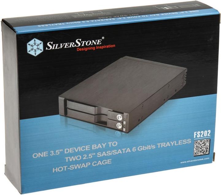 Actual product image Silverstone FS202 - Enclosure for storage drives - 2.5" (6.4 cm)