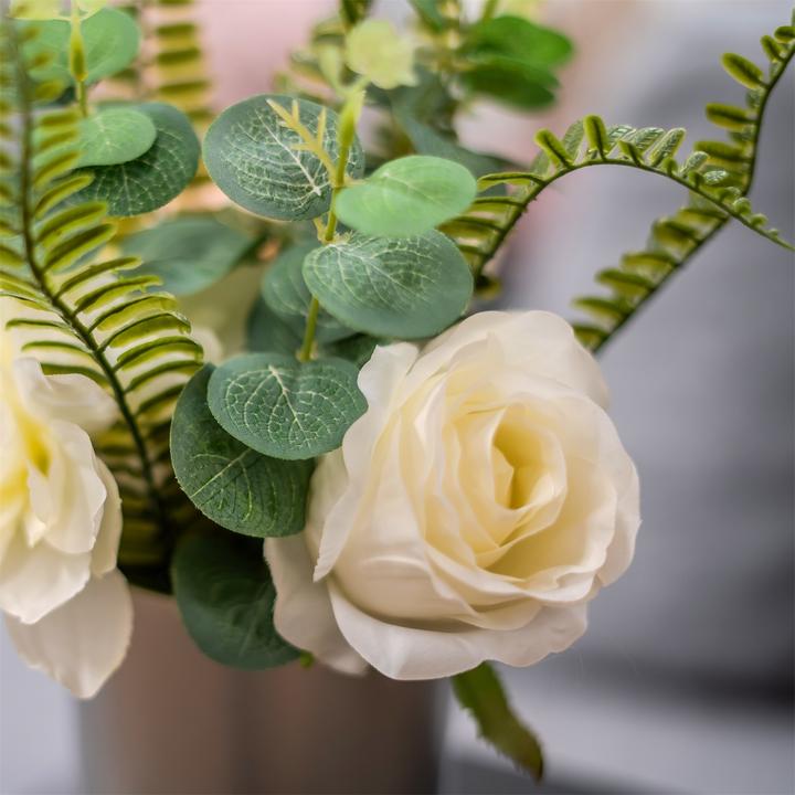 Produktbild NTK-Collection Kunstblume weisse Jasmin in Vase (28 cm)