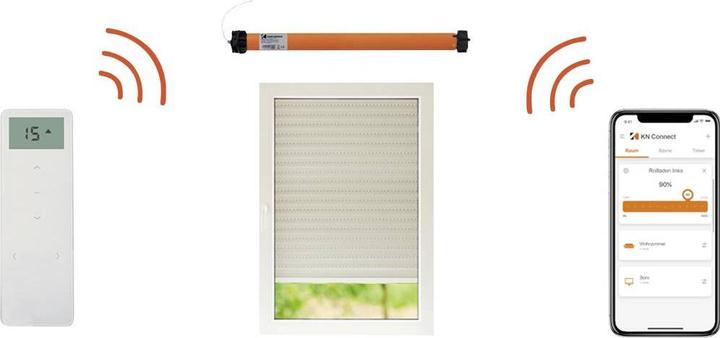 Image du produit Kaiser Nienhaus Moteur tubulaire sans fil pour volets roulants Favorit