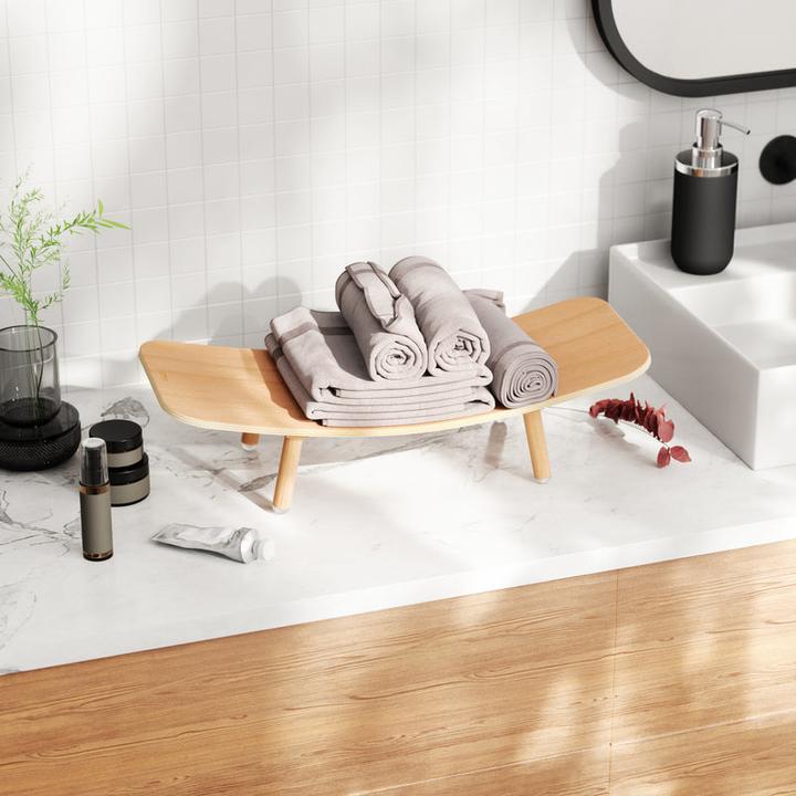 Actual product image Umbra 1018289-390 - VINOLA wine rack for 5 wine bottles. natural (43 x 9 x 26 cm, 5 Fl.)