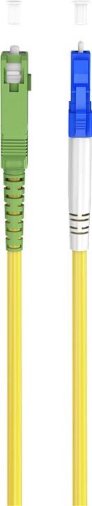 Produktbild Goobay Glasfaserkabel FTTH, Singlemode OS2 Yellow, Gelb Simplex, 10 m (S/UTP, 10 m)