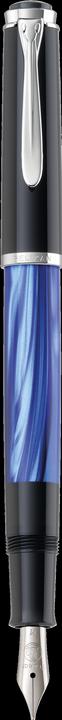 Actual product image Pelikan Fountain pen M205 blue marl. M case (Blue marbled, 1 x)