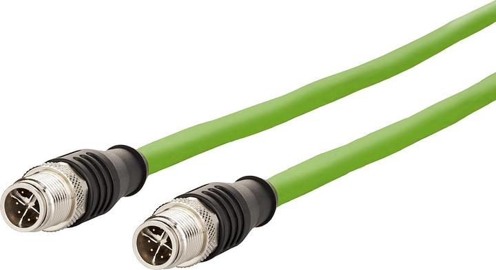Produktbild Metz Connect Metz Patchkabel Cat6A SFTP IP67 0,5m gn M12 11 26qmm (PiMF, CAT6a, 0.50 m)