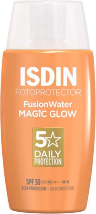 Actual product image Isdin Photoprotector Water Magic Glow SPF30 50ml (Sun cream face, SPF 30, 50 ml, 0.05 g)