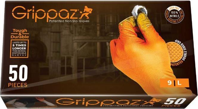 Produktbild P2R Chemikalienbeständige Nitrilhandschuhe mit Fischschuppen für Werkstätten, öl- und benzinbeständig (XL)