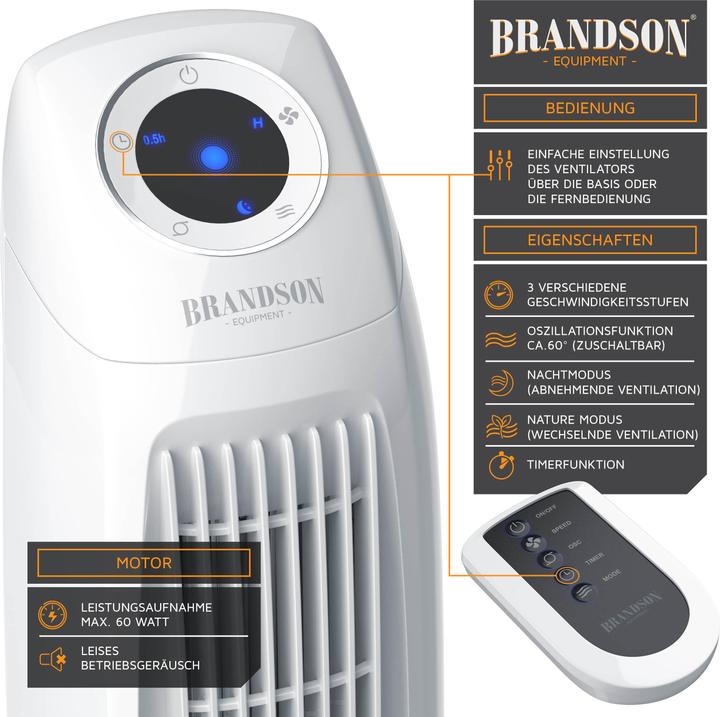 Produktbild Brandson Turmventilator (47 dB)