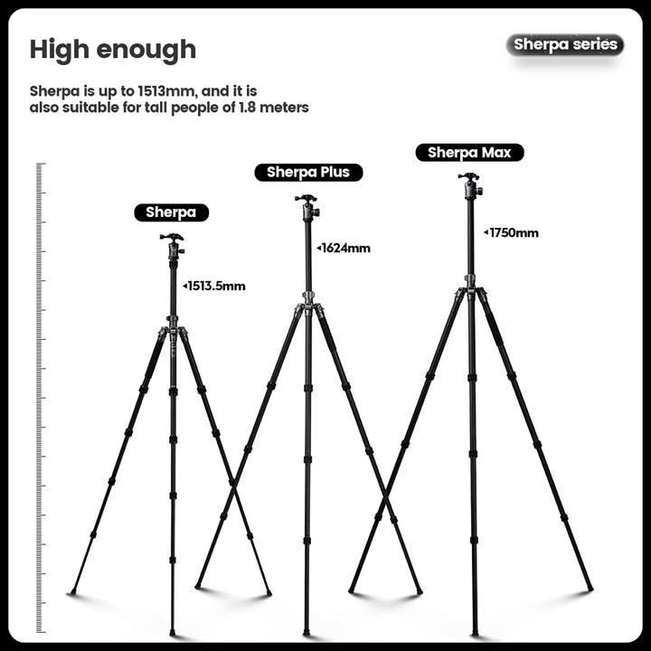 Produktbild Fotopro Sherpa Max Carbon Stativ Grau (Kunststoff)
