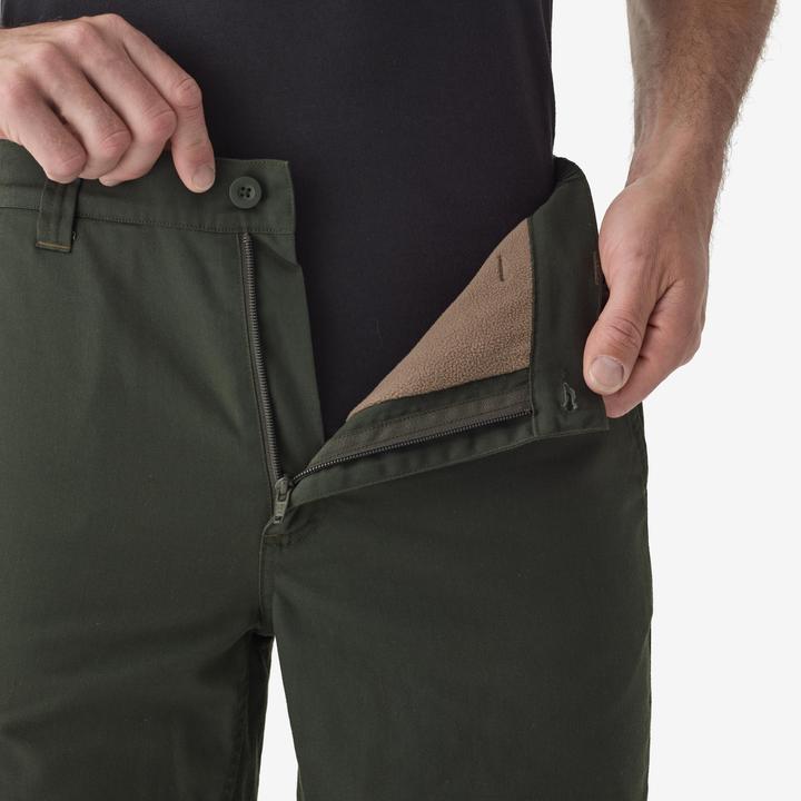 Produktbild Solognac Hose 100 Cargo warm grün (S)