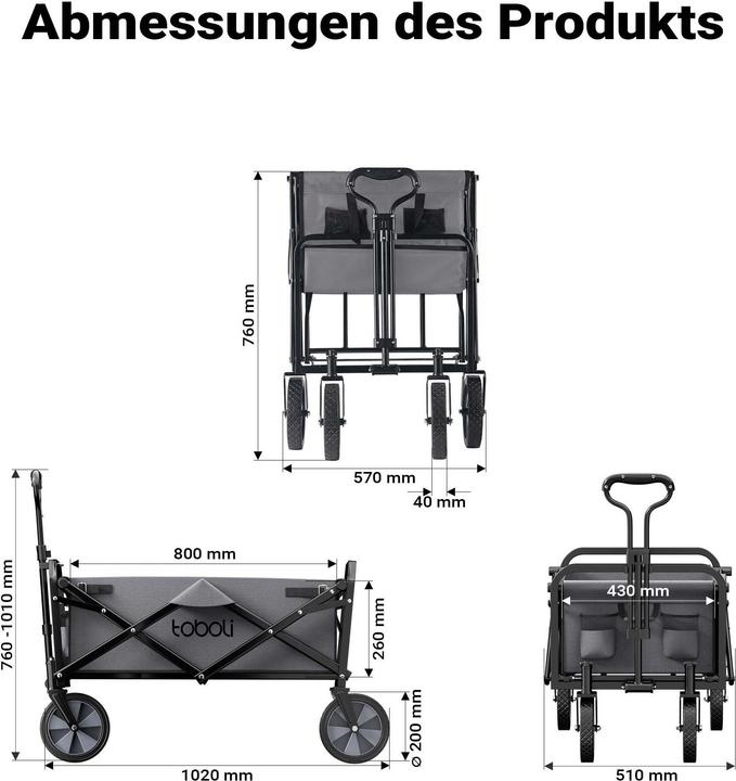 Actual product image Toboli Folding dolly