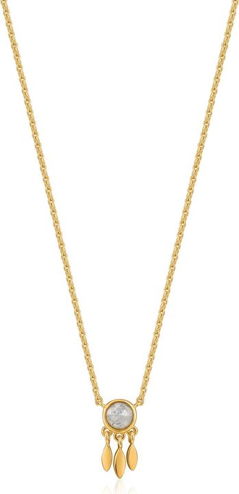 Ania Haie Collier Midnight Fringe Gold (Mit Stein(en), Silber 925, 40 - 45 cm)