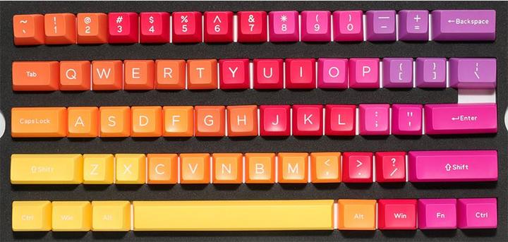 Actual product image Ducky Afterglow ABS Double-Shot
