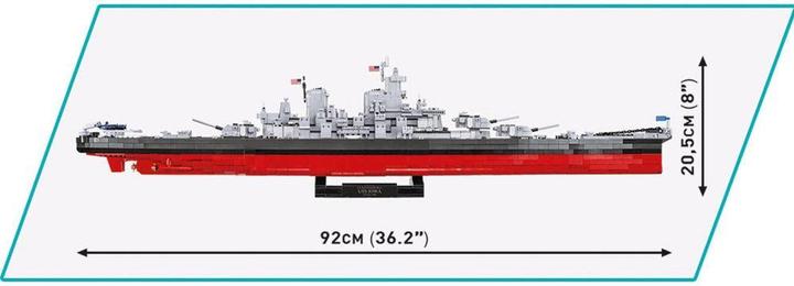 Actual product image Cobi Battleship Iowa class