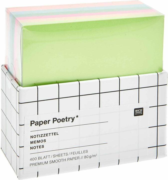 Rico Design Notizzettel-Box Multicolor, FSC.300870 (9 x 9 cm)