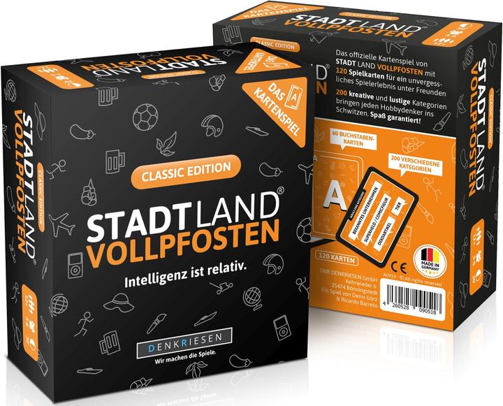 Produktbild Denkriesen Stadt Land Vollpfosten - Intelligenz ist relativ (Deutsch)