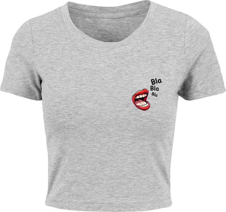 Merchcode Ladies Bla Bla Bla Comic Cropped Tee - 118569 (S)