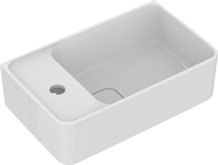 Ideal Standard IDS Handwaschbecken STRADA II Hahnbank links 450x270x170mm weiss I+ (270 mm, 450 mm)