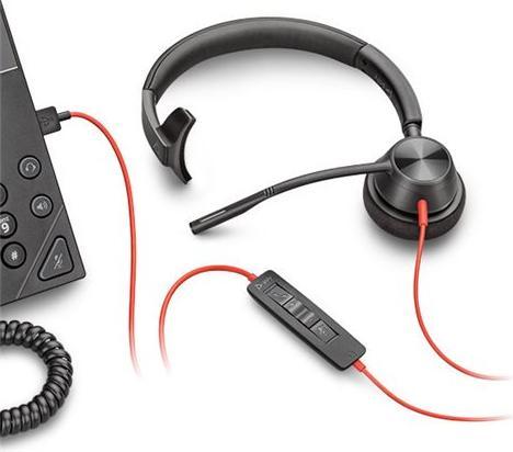 Image du produit Poly HP Blackwire 3315 USB-A + 3.5mm Mono Headset, 207 g (Filaire, USB-A)