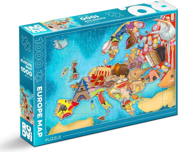 Produktbild Roovi Puzzle 1000 pieces Europe Map (1000 Teile)