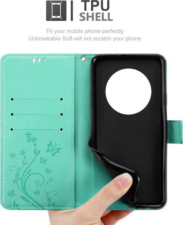Produktbild Cadorabo Hülle für Honor Magic 7 Lite mit Blumen Muster (Honor Magic7 Lite)