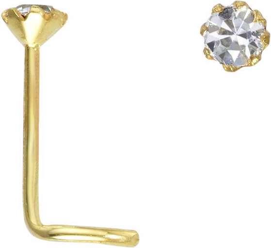 Image du produit Bijouteria Piercing nez (Or 14K, Zircone)