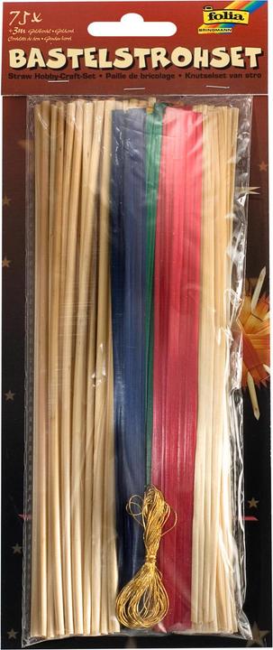 Produktbild Folia Bastelset Strohhalme 75 Stück