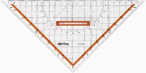 Produktbild Rotring Centro Zeichen-Dreieck mit Griff (23 cm)