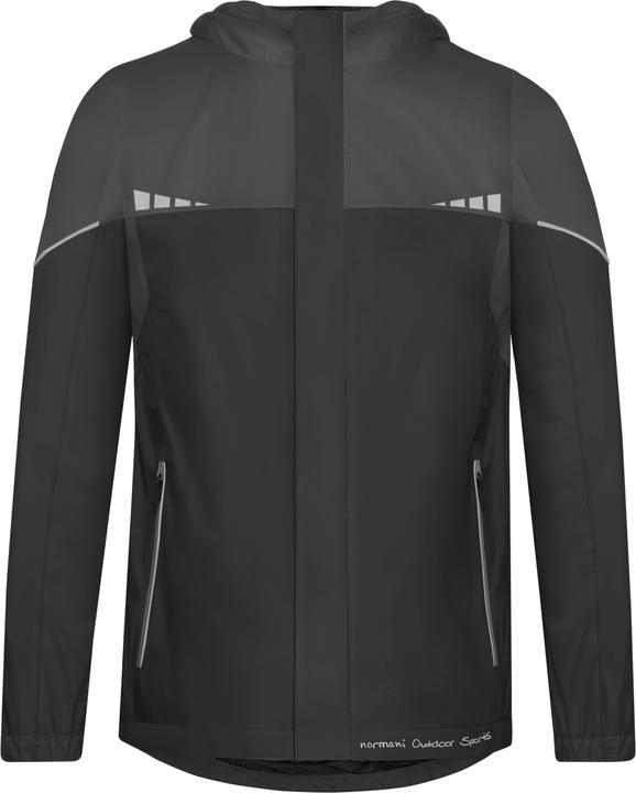 Normani Kinder Regenjacke „Sointula“ Schwarz/Anthrazit (98, 102, 104)