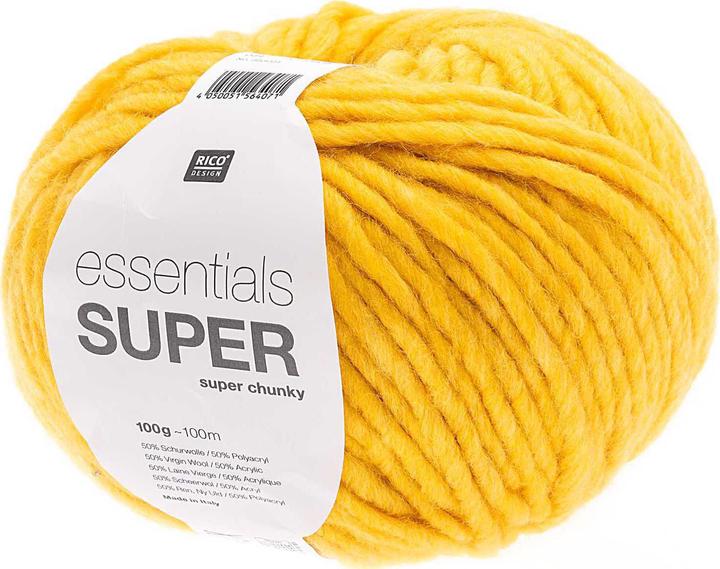 Actual product image Rico Design Wool Essentials Super Super Chunky 100 g Yellow (90 m)