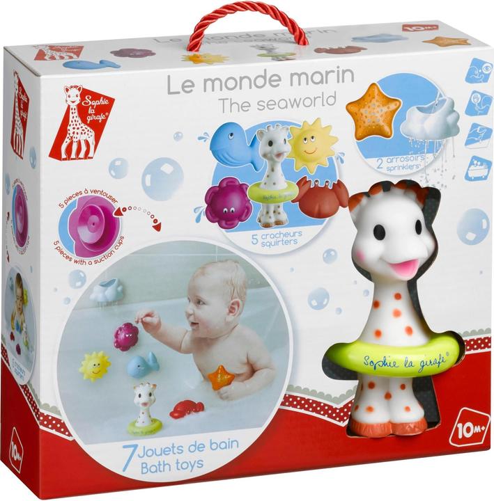 Vulli Sophie la girafe bath toys 7 pcs. 10m + Fresh Touch 523428