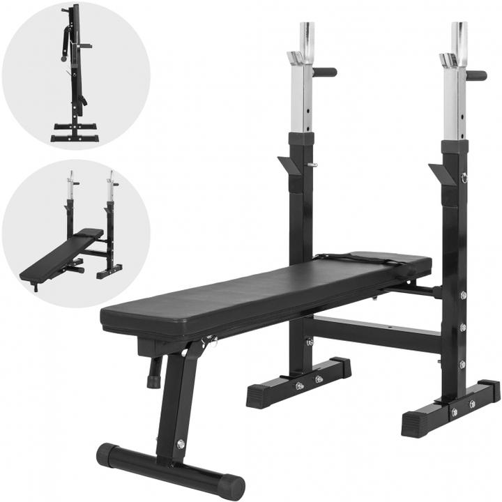 Actual product image Gorilla Sports Weight bench with shelf