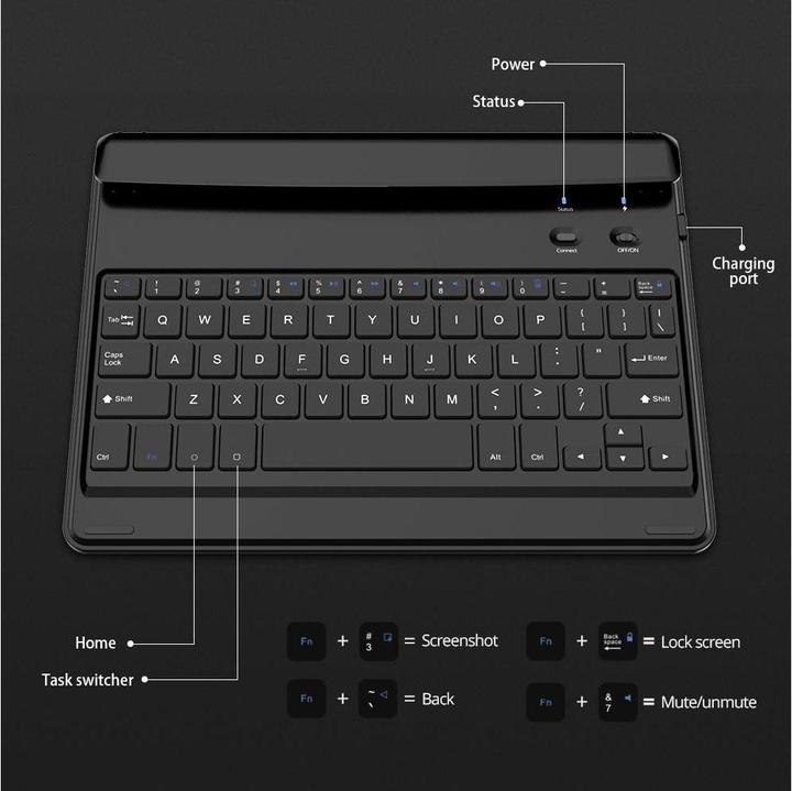 Produktbild Onyx Tastatur Bluetooth Keyboard (Boox Max 3, Boox Note Pro, Boox Note, Boox Note2)