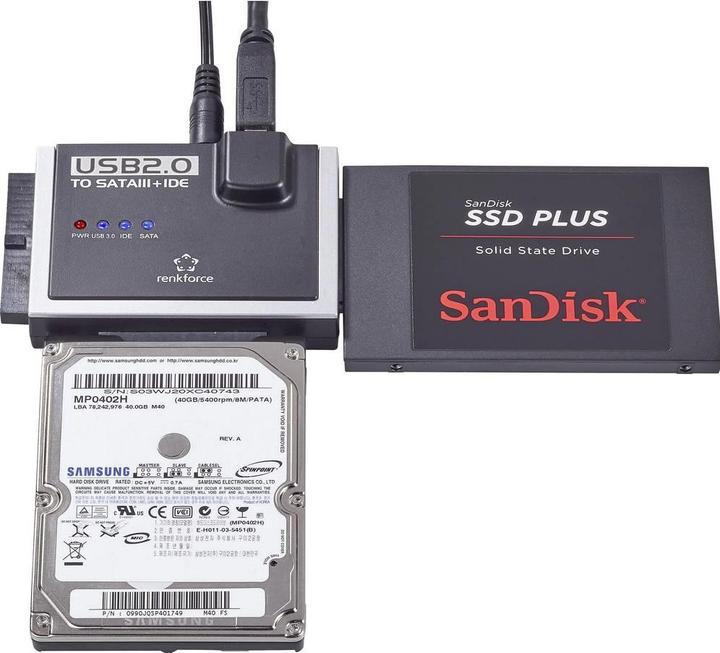 Immagine prodotto Renkforce Convertitore da USB 2.0 a IDE+SATA