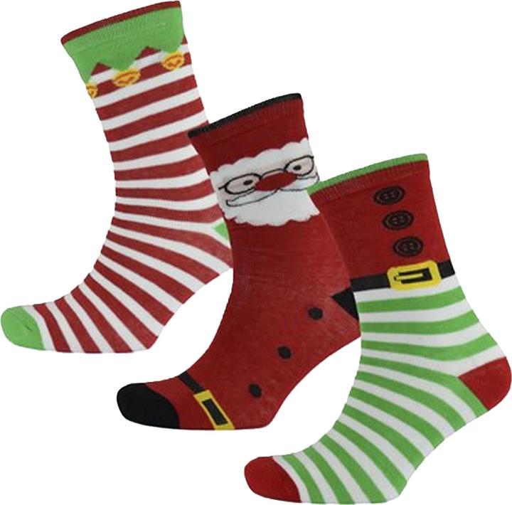 Actual product image RJM Women's Christmas socks (pack of 3) (pack of 3, 37 - 42)