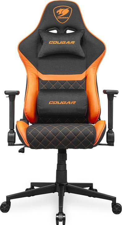 Actual product image Cougar Armor One V2 F gaming chair, PVC/fabric, black/orange