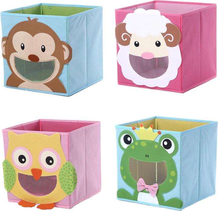 Produktbild JTI 4x Aufbewahrungsboxen mit Tiermotiven