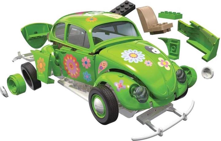 Actual product image Airfix VW Beetle kit, Flower Power Quick Build