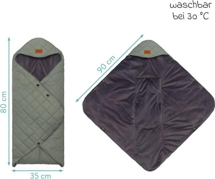 Actual product image Fillikid Fusssäcke für Babyschalen & Babywannen Einschlagdecke Palü für Babyschalen und Babywannen
