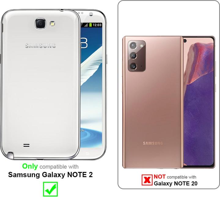 Produktbild Cadorabo Flip Glatt Cover (Samsung Galaxy Note 2)