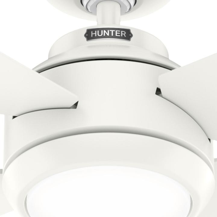 Produktbild Hunter Fans DC Deckenventilator Greta Weiss mit LED & Fernbedienung (45 dB)