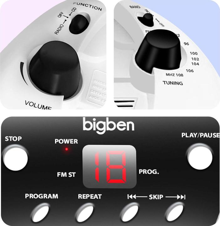 Produktbild Bigben CD Player CD52 - Unicorn mit Mikrofon