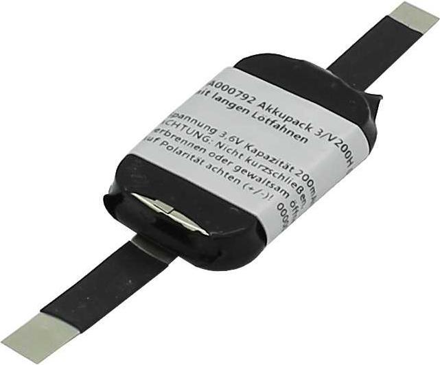 XCell Akkupack NiMH 3,6V 200mAh 3/V200H 045 mit langen Lötfahnen (200 mAh, Akku)