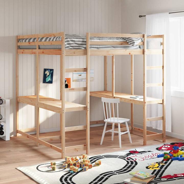 Actual product image VidaXL Loft bed with desk & ladder (160 x 200 cm)