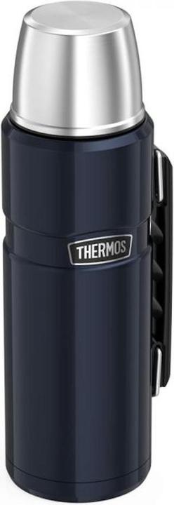 Actual product image Thermos Style bottle for drinks with a handle - dark blue 1.2 l (1.20 l)