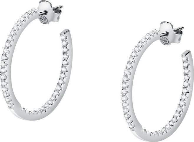 Morellato Tesori SAIW147 silver hoop earrings with zircons (Silber 925)