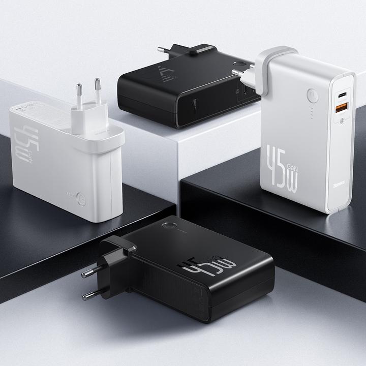 Produktbild Baseus 2in1 GaN Charger + Powerbank (10000 mAh, 45 W)