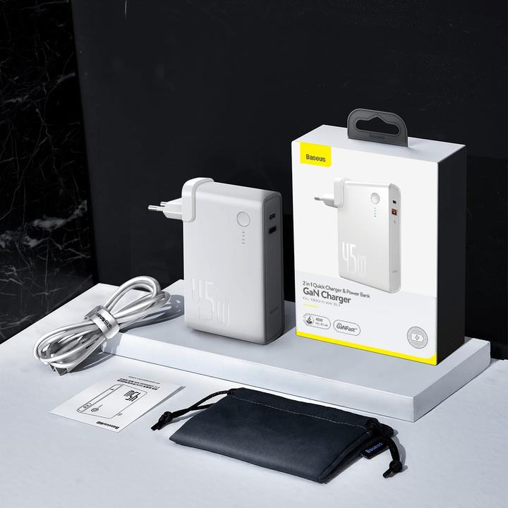 Produktbild Baseus 2in1 GaN Charger + Powerbank (10000 mAh, 45 W)